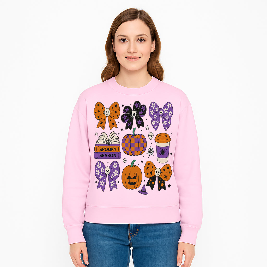 Halloween Stickers Set - Spooky Season, Pumpkins, Bows, Coffee, Flowers, Cute Skulls - Fun Fall Decor for Scrapbooking & Crafts - Sweatshirt 1758093394747.jpg