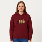 Cute Farm Animal Art Print - Cows with Books, Flower, and Butterfly - Whimsical Home Decor for Animal Lovers and Kids' Rooms - Hoodie 1758093394938.jpg