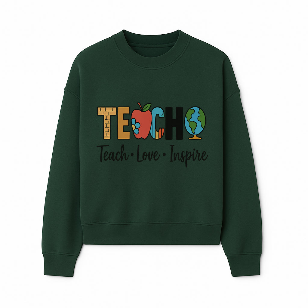 Teach Love Inspire Wall Art - Colorful Educational Decor for Teachers and Classrooms - Sweatshirt 1758093395144.jpg