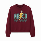Colorful ABCD Lightning Bolt Graphic Tee for Kids - Fun, Educational, and Stylish Clothing - Sweatshirt 1758093395179.jpg