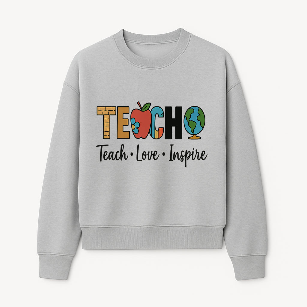 Teach Love Inspire Wall Art - Colorful Educational Decor for Teachers and Classrooms - Sweatshirt 1758093395296.jpg