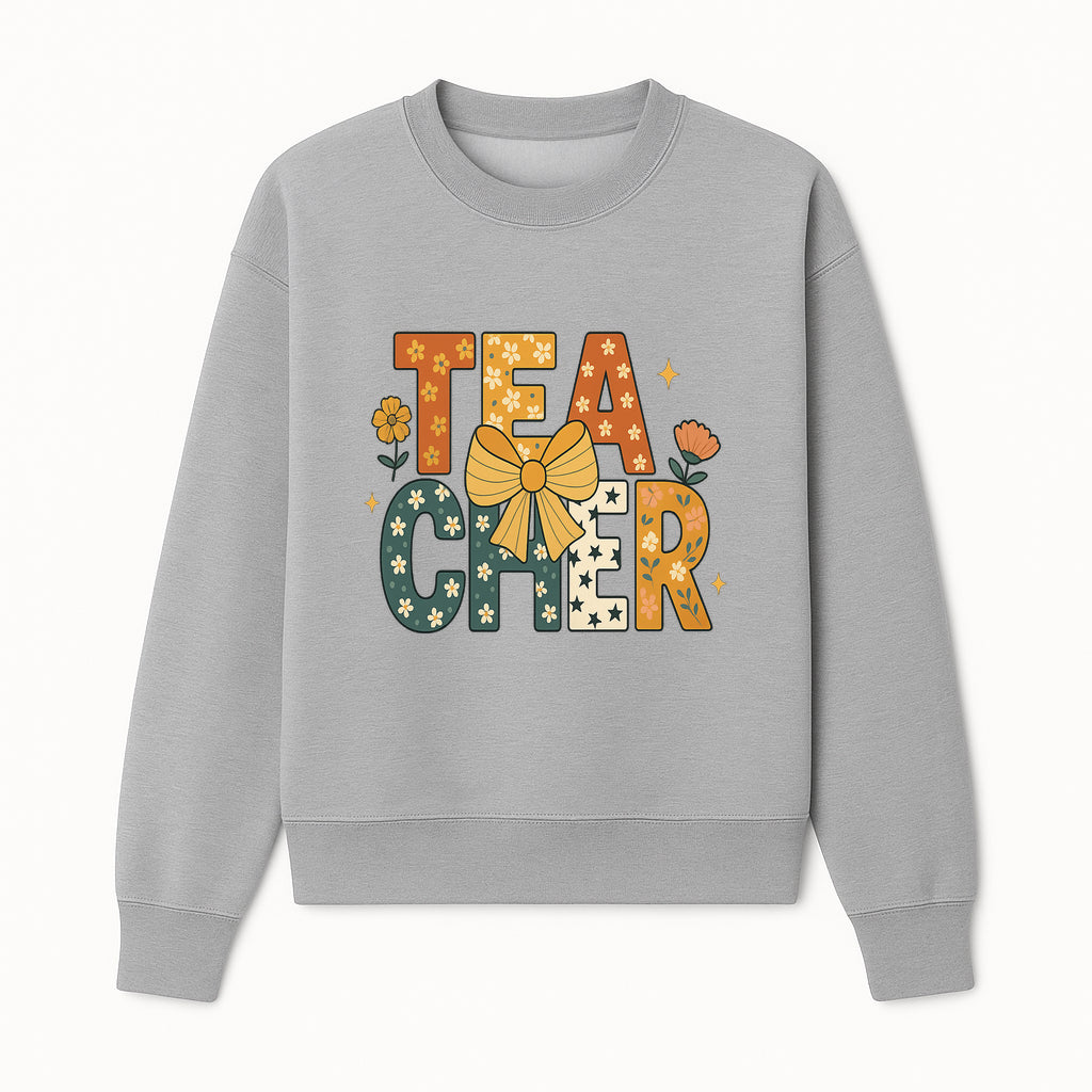 Floral Teacher Appreciation Art Print with Ribbon - Cute Gifts for Educators and Classroom Decor - Sweatshirt 1758093395579.jpg
