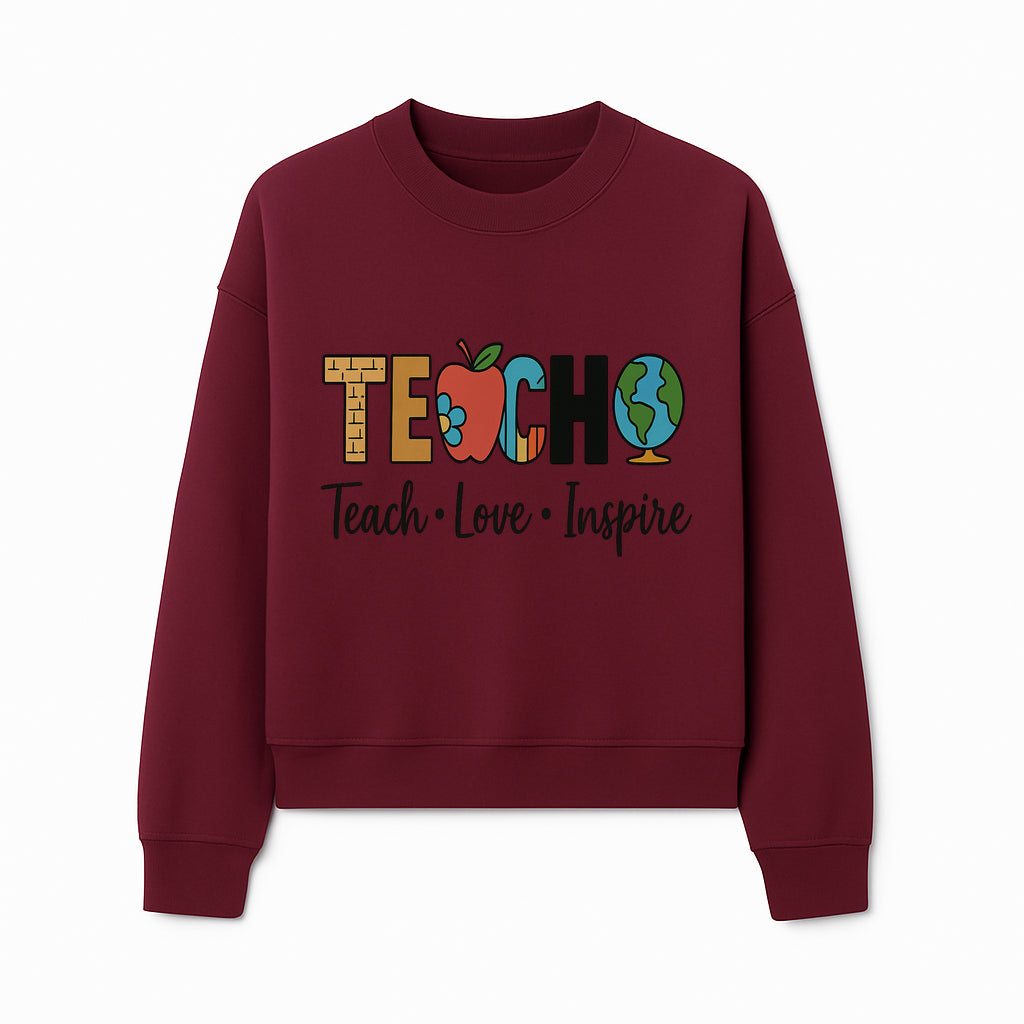 Teach Love Inspire Wall Art - Colorful Educational Decor for Teachers and Classrooms - Sweatshirt 1758093395781.jpg