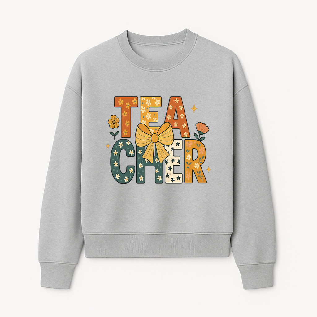 Floral Teacher Appreciation Art Print with Ribbon - Cute Gifts for Educators and Classroom Decor - Sweatshirt 1758093396313.jpg