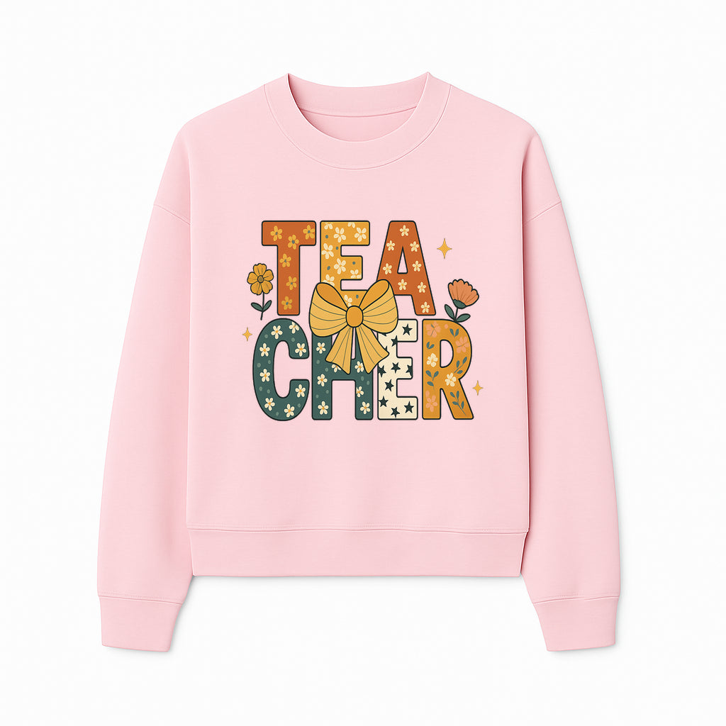 Floral Teacher Appreciation Art Print with Ribbon - Cute Gifts for Educators and Classroom Decor - Sweatshirt 1758093396660.jpg