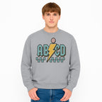 Colorful ABCD Lightning Bolt Graphic Tee for Kids - Fun, Educational, and Stylish Clothing - Sweatshirt 1758093397154.jpg