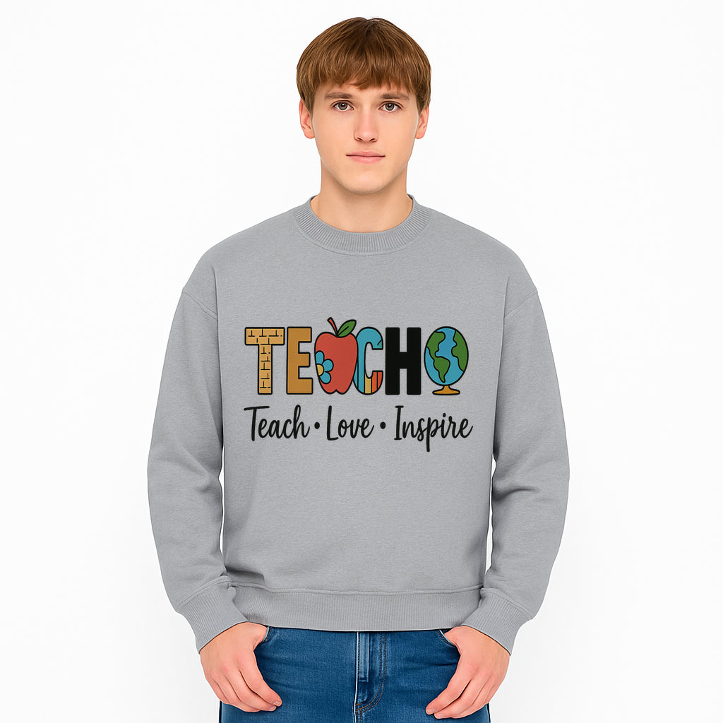 Teach Love Inspire Wall Art - Colorful Educational Decor for Teachers and Classrooms - Sweatshirt 1758093397605.jpg