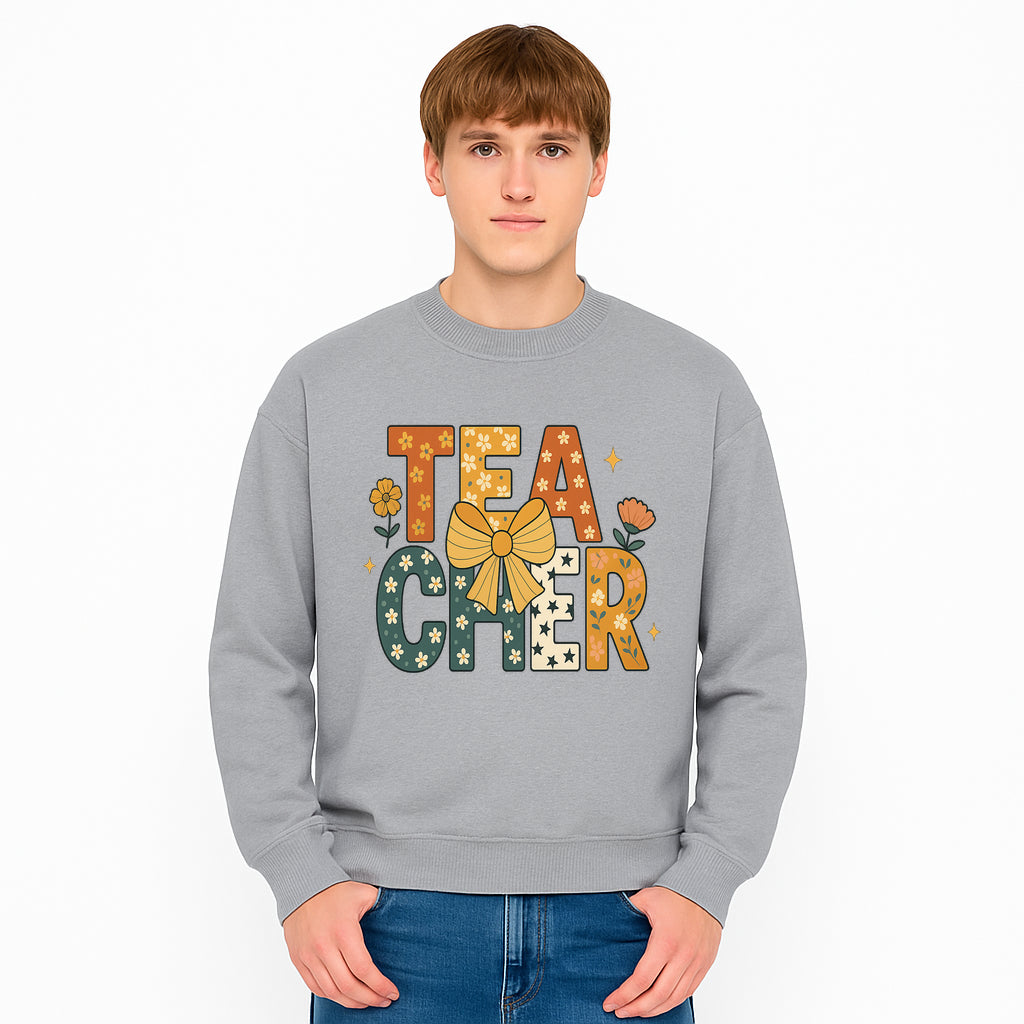 Floral Teacher Appreciation Art Print with Ribbon - Cute Gifts for Educators and Classroom Decor - Sweatshirt 1758093398644.jpg