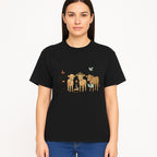 Cute Farm Animal Art Print - Cows with Books, Flower, and Butterfly - Whimsical Home Decor for Animal Lovers and Kids' Rooms - T-shirt 1758093398769.jpg