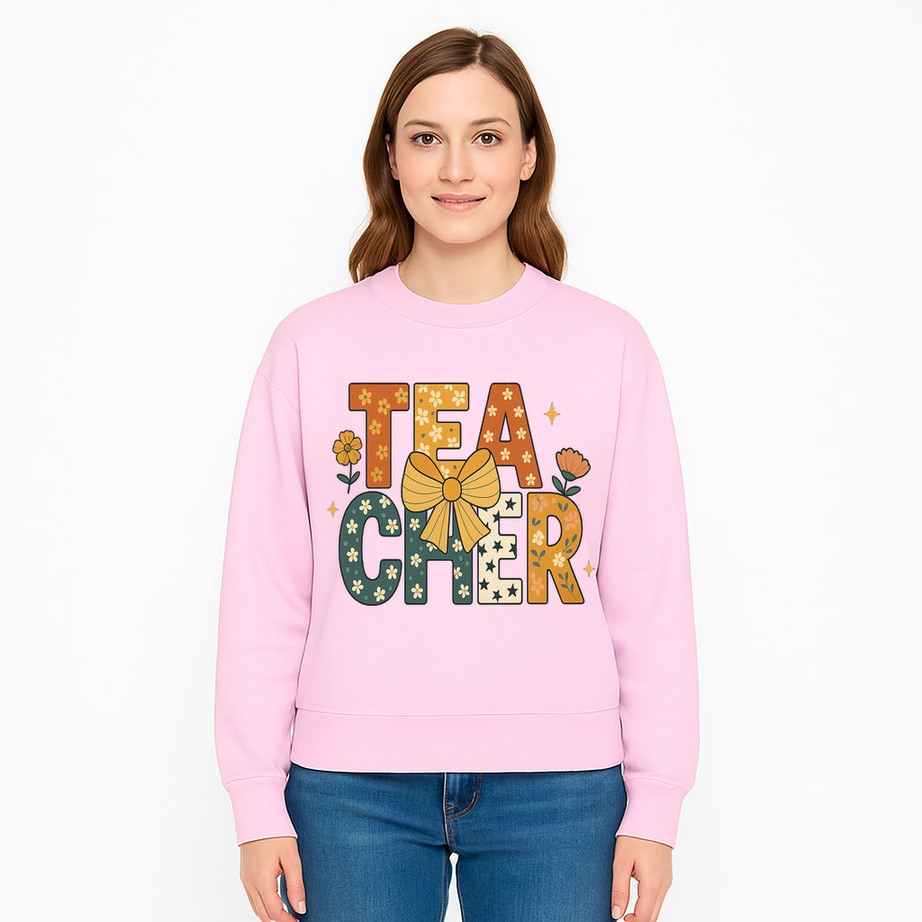 Floral Teacher Appreciation Art Print with Ribbon - Cute Gifts for Educators and Classroom Decor - Sweatshirt 1758093398778.jpg