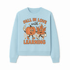 Fall in Love with Learning: Cute Pumpkin & Leaf Character Autumn School Decor - Sweatshirt 1758093398918.jpg