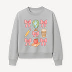 Colorful School and Coffee Themed Stickers Set with Bows, Apple, Globe, Pencil, and Books - Cute Teacher Gifts - Sweatshirt 1758093399802.jpg
