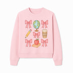 Colorful School and Coffee Themed Stickers Set with Bows, Apple, Globe, Pencil, and Books - Cute Teacher Gifts - Sweatshirt 1758093400120.jpg