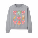 Colorful School and Coffee Themed Stickers Set with Bows, Apple, Globe, Pencil, and Books - Cute Teacher Gifts - Sweatshirt 1758093400747.jpg