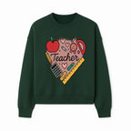 Teacher Appreciation Heart Design T-Shirt | Cute Apple, Supplies & Hearts | Perfect Gift for Educators - Sweatshirt 1758093400887.jpg