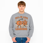 Fall in Love with Learning: Cute Pumpkin & Leaf Character Autumn School Decor - Sweatshirt 1758093401143.jpg