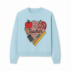 Teacher Appreciation Heart Design T-Shirt | Cute Apple, Supplies & Hearts | Perfect Gift for Educators - Sweatshirt 1758093401243.jpg