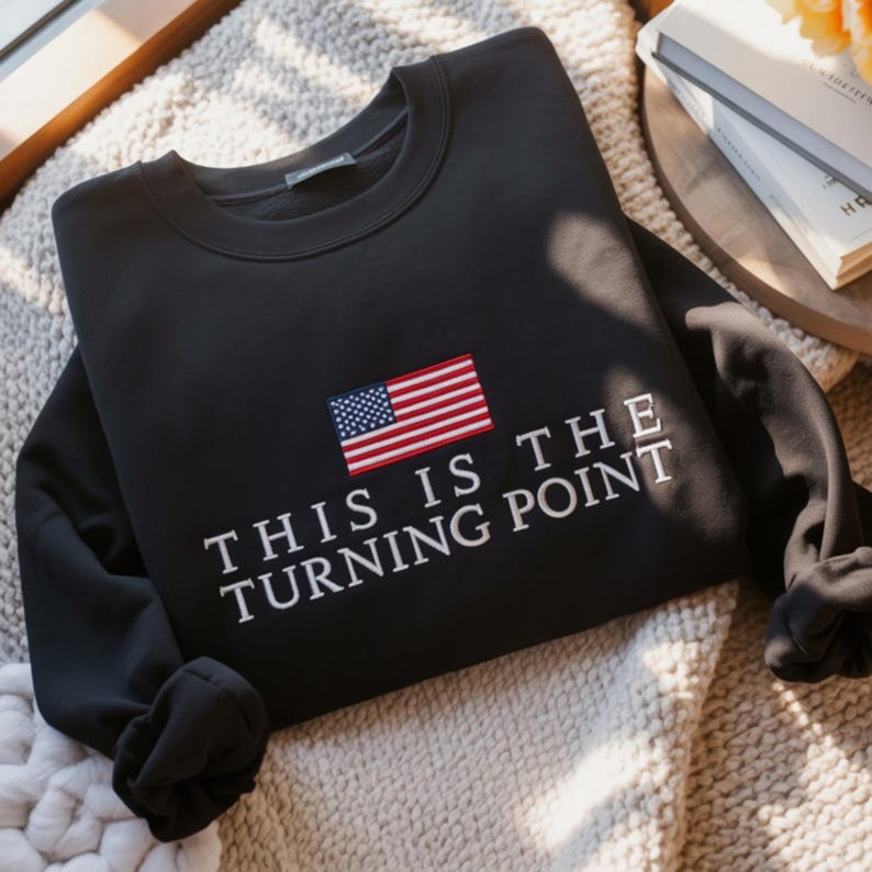 Charlie Kirk Embroidered Sweatshirt Turning Point Memorial Shirt Patriotic Freedom Conservative American Gift Maga Rally Republican 1758103836069.jpg