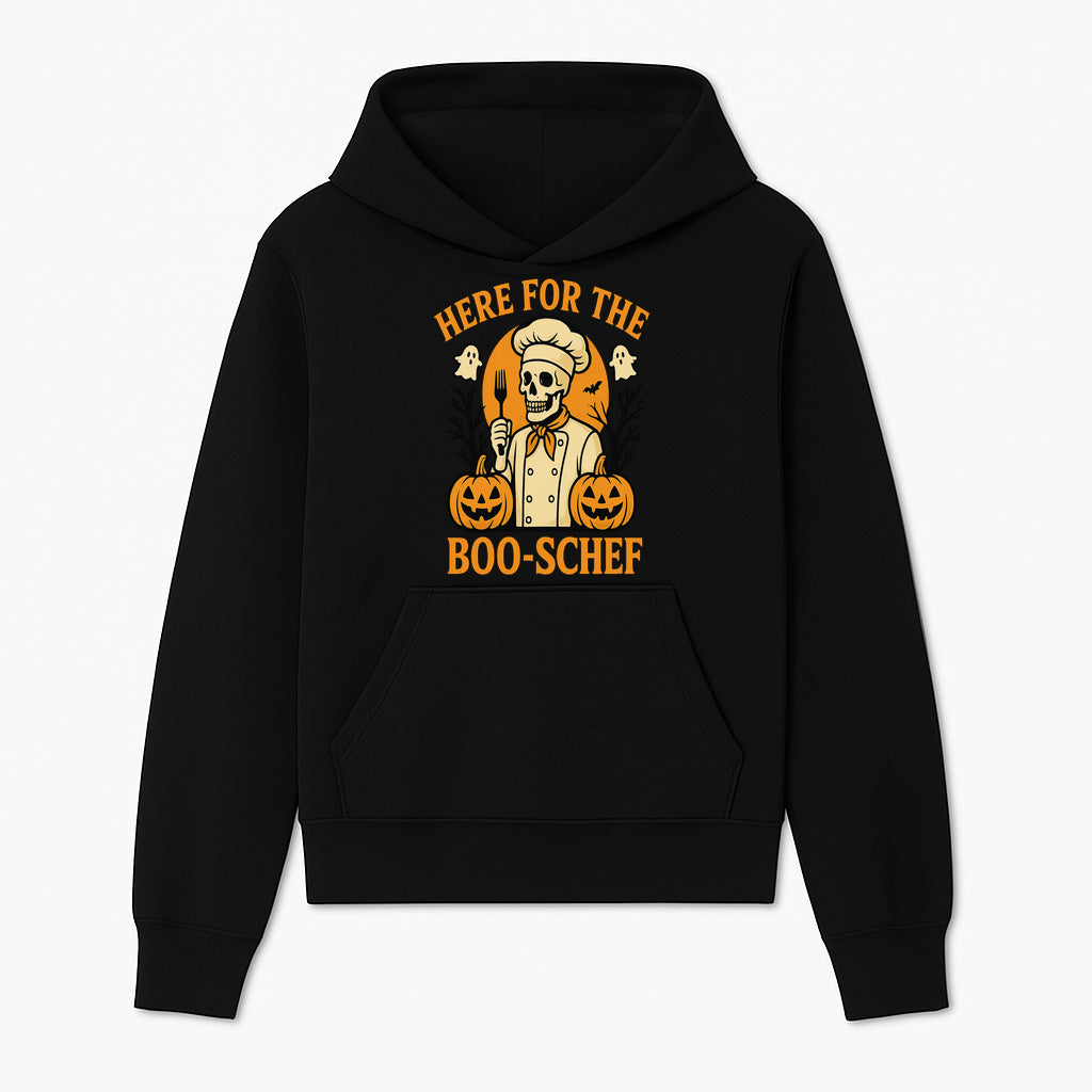 Boo-Schef Halloween Skeleton Chef with Pumpkins and Ghosts - Spooky Cooking Decor for Halloween Parties and Celebrations - Hoodie 1758181687064.jpg