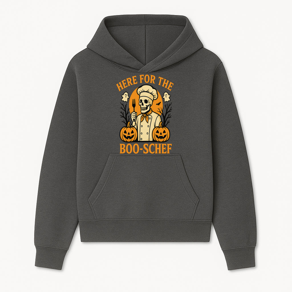 Boo-Schef Halloween Skeleton Chef with Pumpkins and Ghosts - Spooky Cooking Decor for Halloween Parties and Celebrations - Hoodie 1758181687233.jpg
