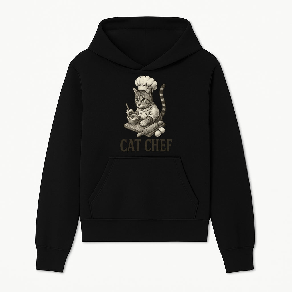 Cat Chef Vintage Illustration - Adorable Feline Cook Art for Kitchen Decor, T-Shirts, and Gift Ideas for Cat Lovers - Hoodie 1758181688492.jpg