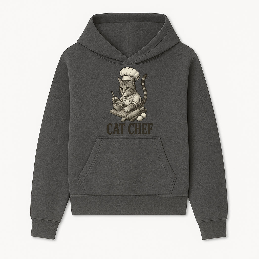 Cat Chef Vintage Illustration - Adorable Feline Cook Art for Kitchen Decor, T-Shirts, and Gift Ideas for Cat Lovers - Hoodie 1758181688623.jpg