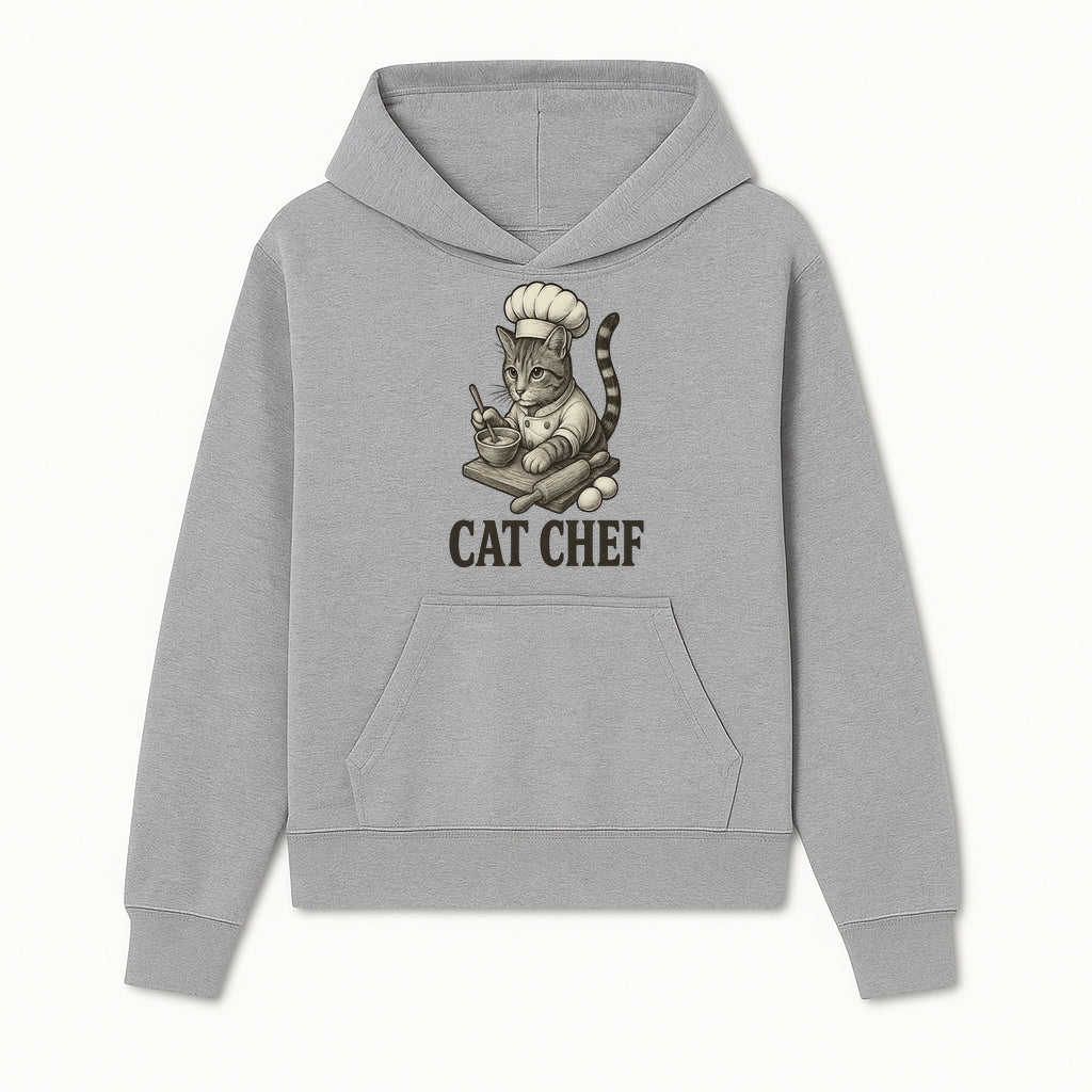 Cat Chef Vintage Illustration - Adorable Feline Cook Art for Kitchen Decor, T-Shirts, and Gift Ideas for Cat Lovers - Hoodie 1758181688901.jpg