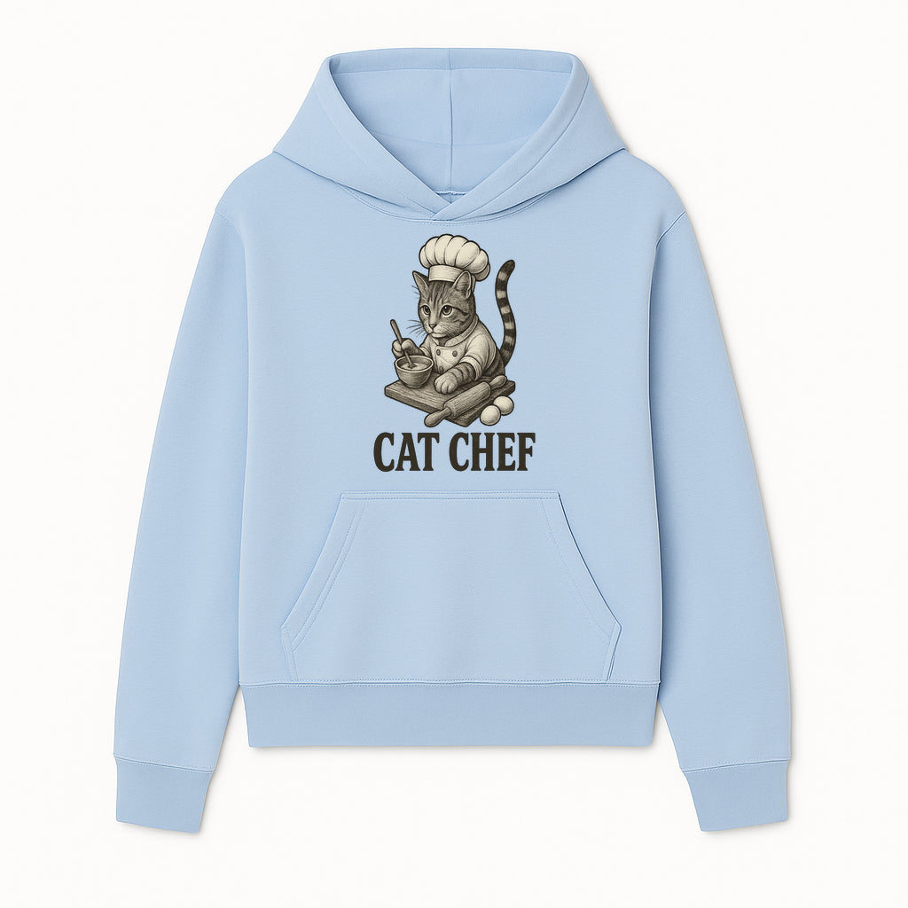 Cat Chef Vintage Illustration - Adorable Feline Cook Art for Kitchen Decor, T-Shirts, and Gift Ideas for Cat Lovers - Hoodie 1758181689053.jpg