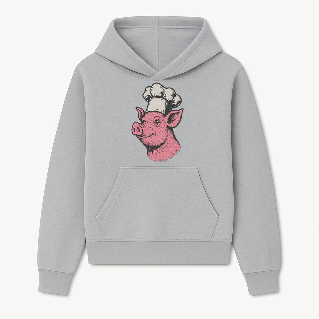 Chef Pig Illustration T-Shirt, Vintage Farm Animal Art, Cute Cooking Pig Graphic Tees, Funny Gift for Foodies and Chefs - Hoodie 1758181689492.jpg