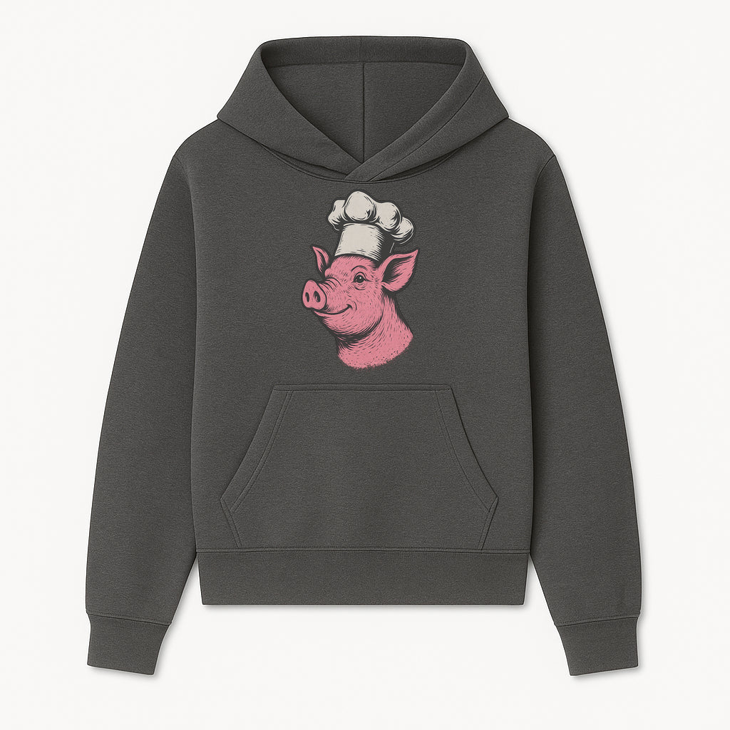 Chef Pig Illustration T-Shirt, Vintage Farm Animal Art, Cute Cooking Pig Graphic Tees, Funny Gift for Foodies and Chefs - Hoodie 1758181689772.jpg