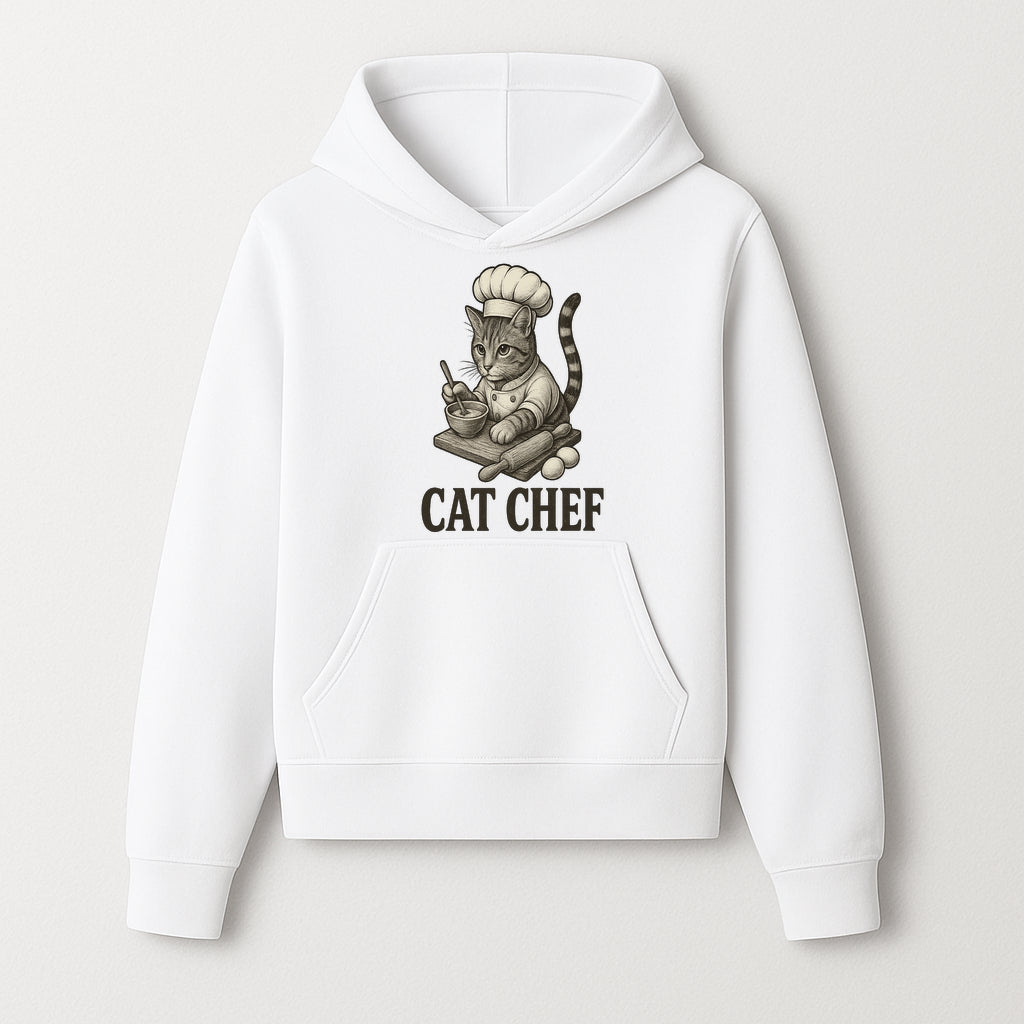 Cat Chef Vintage Illustration - Adorable Feline Cook Art for Kitchen Decor, T-Shirts, and Gift Ideas for Cat Lovers - Hoodie 1758181689863.jpg