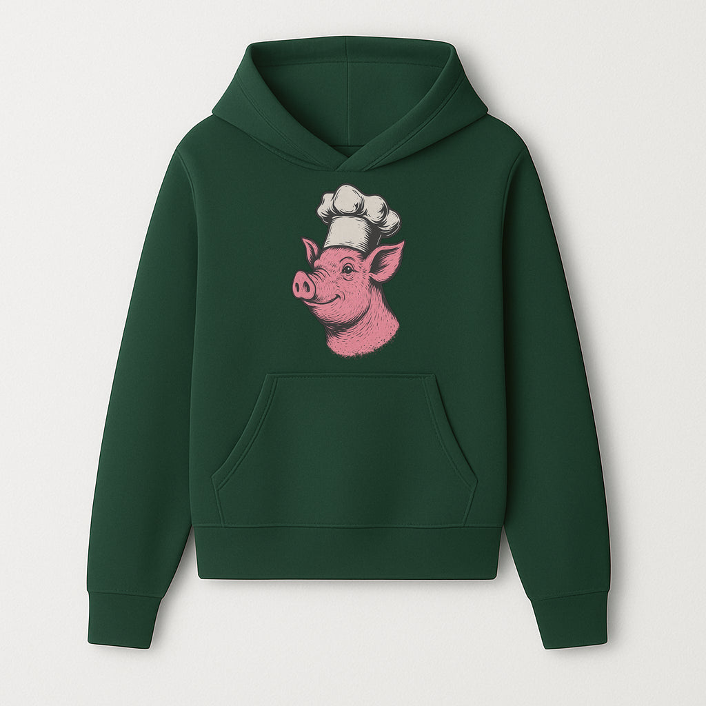 Chef Pig Illustration T-Shirt, Vintage Farm Animal Art, Cute Cooking Pig Graphic Tees, Funny Gift for Foodies and Chefs - Hoodie 1758181689930.jpg