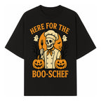 Boo-Schef Halloween Skeleton Chef with Pumpkins and Ghosts - Spooky Cooking Decor for Halloween Parties and Celebrations - T-shirt 1758181690085.jpg