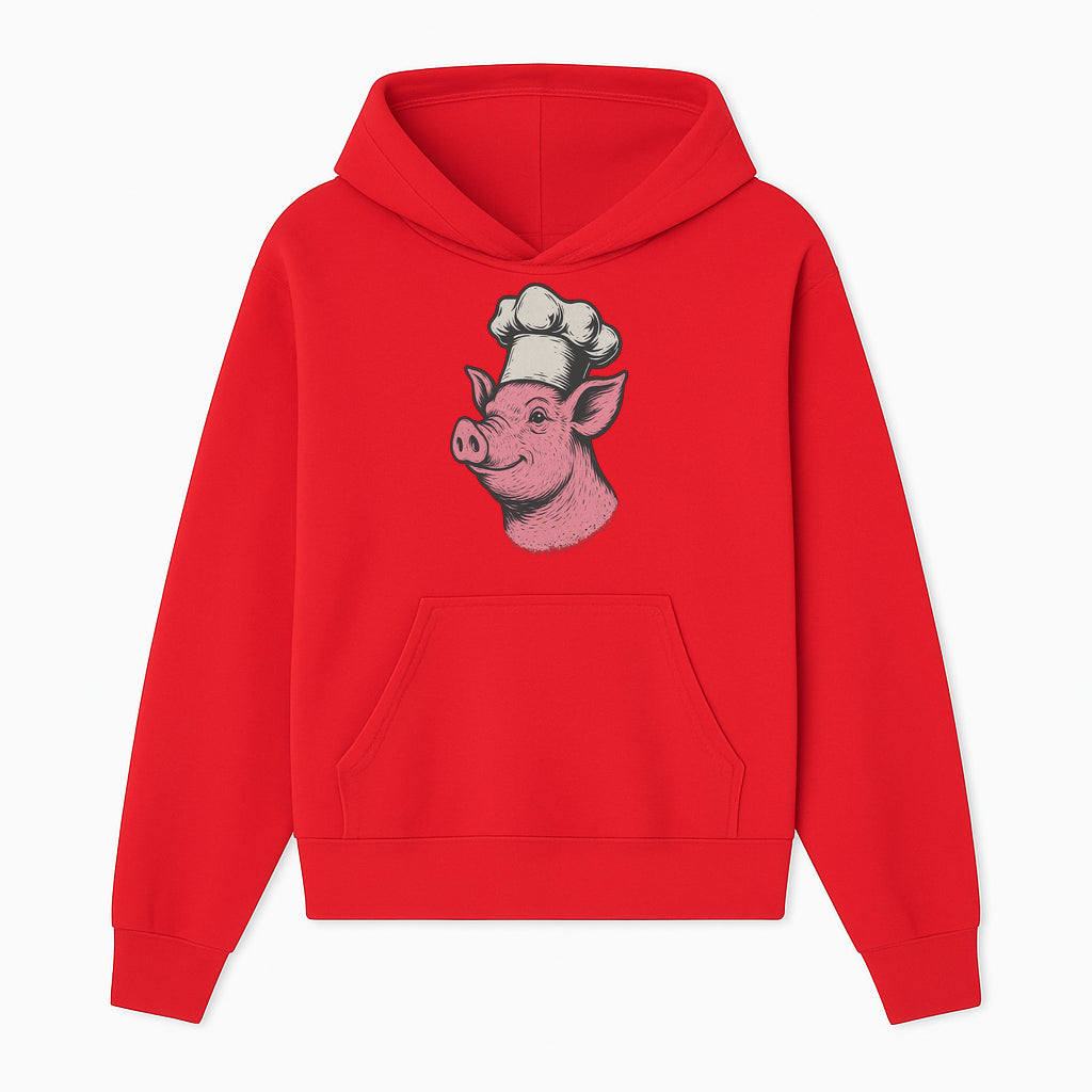 Chef Pig Illustration T-Shirt, Vintage Farm Animal Art, Cute Cooking Pig Graphic Tees, Funny Gift for Foodies and Chefs - Hoodie 1758181690828.jpg