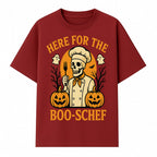 Boo-Schef Halloween Skeleton Chef with Pumpkins and Ghosts - Spooky Cooking Decor for Halloween Parties and Celebrations - T-shirt 1758181690904.jpg