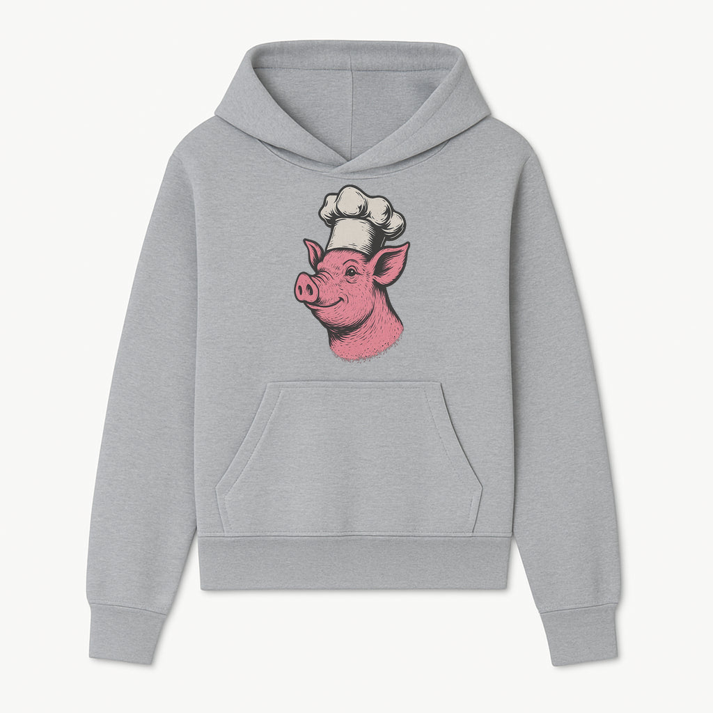 Chef Pig Illustration T-Shirt, Vintage Farm Animal Art, Cute Cooking Pig Graphic Tees, Funny Gift for Foodies and Chefs - Hoodie 1758181690969.jpg