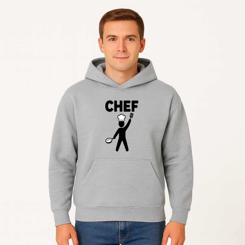 Chef Graphic Art Print - Kitchen Decor, Culinary Wall Art, Cook Gifts, Restaurant Decor, Chef Silhouette Design, Cooking Enthusiast Gift - Hoodie 1758181691573.jpg