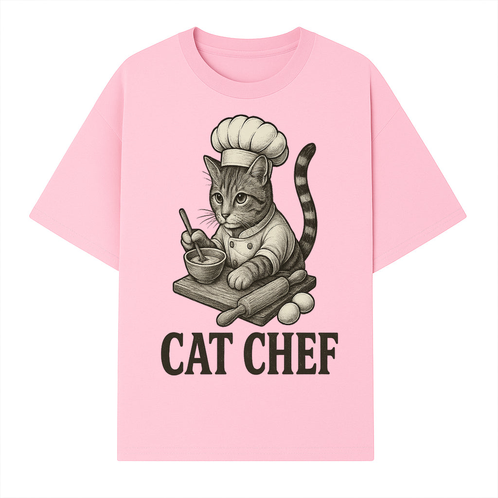 Cat Chef Vintage Illustration - Adorable Feline Cook Art for Kitchen Decor, T-Shirts, and Gift Ideas for Cat Lovers - T-shirt 1758181692115.jpg