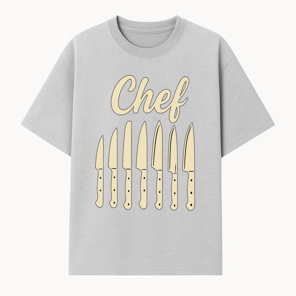 Chef Knife Set Art Print - Kitchen Decor, Culinary Gifts, Kitchen Wall Art, Chef Gifts, Cooking Prints, Modern Home Decor - T-shirt 1758181693681.jpg