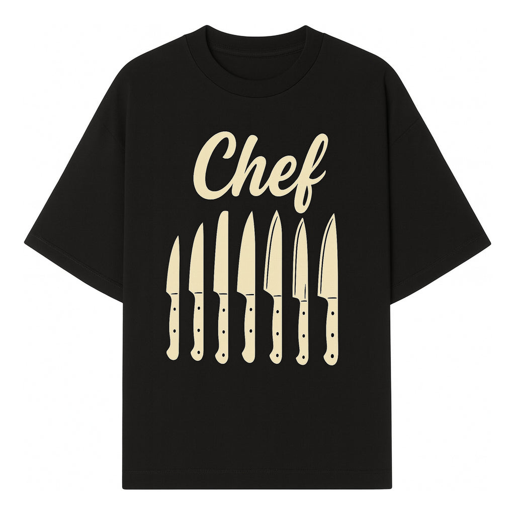 Chef Knife Set Art Print - Kitchen Decor, Culinary Gifts, Kitchen Wall Art, Chef Gifts, Cooking Prints, Modern Home Decor - T-shirt 1758181693830.jpg