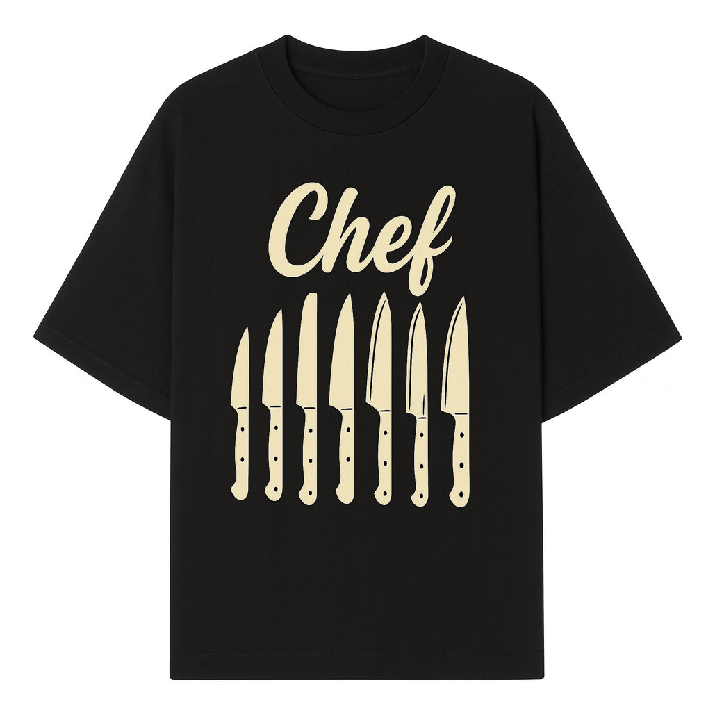 Chef Knife Set Art Print - Kitchen Decor, Culinary Gifts, Kitchen Wall Art, Chef Gifts, Cooking Prints, Modern Home Decor - T-shirt 1758181693830.jpg