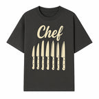 Chef Knife Set Art Print - Kitchen Decor, Culinary Gifts, Kitchen Wall Art, Chef Gifts, Cooking Prints, Modern Home Decor - T-shirt 1758181693981.jpg