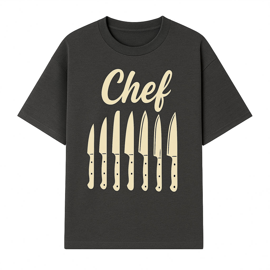 Chef Knife Set Art Print - Kitchen Decor, Culinary Gifts, Kitchen Wall Art, Chef Gifts, Cooking Prints, Modern Home Decor - T-shirt 1758181693981.jpg