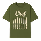 Chef Knife Set Art Print - Kitchen Decor, Culinary Gifts, Kitchen Wall Art, Chef Gifts, Cooking Prints, Modern Home Decor - T-shirt 1758181694161.jpg