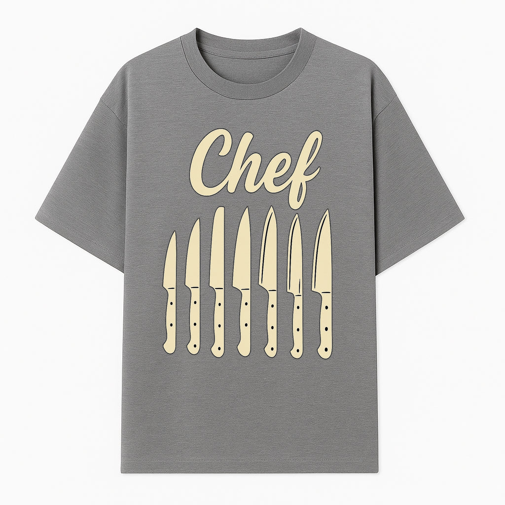 Chef Knife Set Art Print - Kitchen Decor, Culinary Gifts, Kitchen Wall Art, Chef Gifts, Cooking Prints, Modern Home Decor - T-shirt 1758181694323.jpg