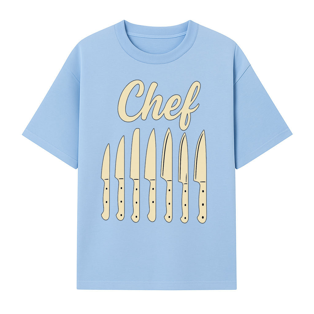 Chef Knife Set Art Print - Kitchen Decor, Culinary Gifts, Kitchen Wall Art, Chef Gifts, Cooking Prints, Modern Home Decor - T-shirt 1758181694477.jpg