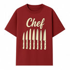 Chef Knife Set Art Print - Kitchen Decor, Culinary Gifts, Kitchen Wall Art, Chef Gifts, Cooking Prints, Modern Home Decor - T-shirt 1758181694780.jpg