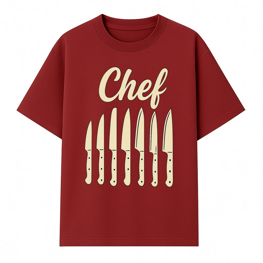 Chef Knife Set Art Print - Kitchen Decor, Culinary Gifts, Kitchen Wall Art, Chef Gifts, Cooking Prints, Modern Home Decor - T-shirt 1758181694780.jpg