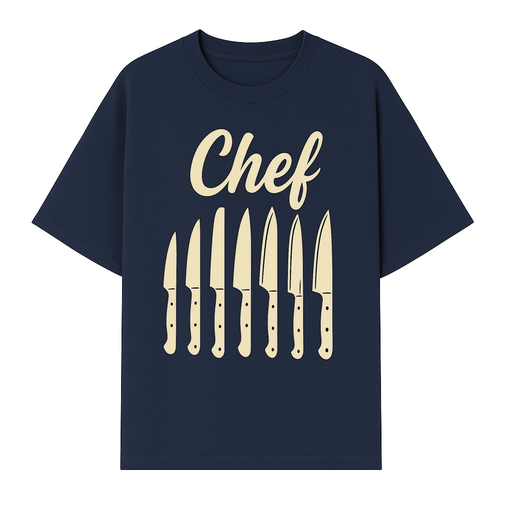 Chef Knife Set Art Print - Kitchen Decor, Culinary Gifts, Kitchen Wall Art, Chef Gifts, Cooking Prints, Modern Home Decor - T-shirt 1758181694965.jpg