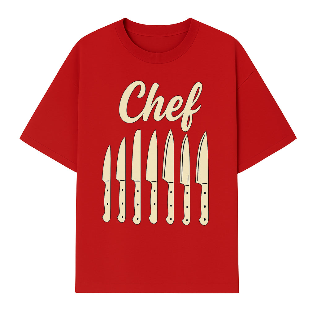 Chef Knife Set Art Print - Kitchen Decor, Culinary Gifts, Kitchen Wall Art, Chef Gifts, Cooking Prints, Modern Home Decor - T-shirt 1758181695103.jpg